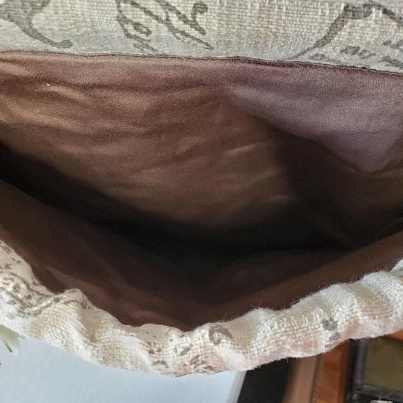 *SOLD* Indian Inc. Butterfly Boho Burlap Knapsack Bag - Picture 5 of 8